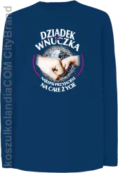 Dziadek i Wnuczka - Najlepsi przyjaciele na całe życie - Longsleeve dziecięcy  niebieski