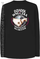 Dziadek i Wnuczka - Najlepsi przyjaciele na całe życie - Longsleeve dziecięcy  czarny 