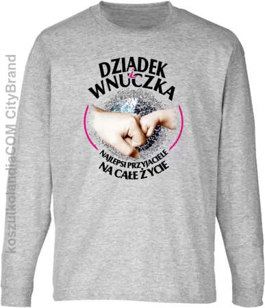 Dziadek i Wnuczka - Najlepsi przyjaciele na całe życie - Longsleeve dziecięcy  