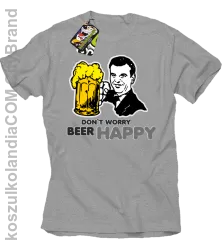 DONT WORRY BEER HAPPY - Koszulka męska melanż