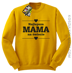 Najlepsza MAMA na świecie - Bluza standard bez kaptura żółta 