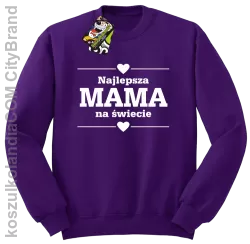 Najlepsza MAMA na świecie - Bluza standard bez kaptura fiolet 