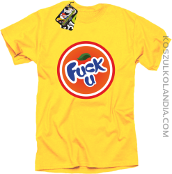 Fuck ala fanta- koszulka męska żółta 