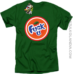 Fuck ala fanta- koszulka męska zielona 