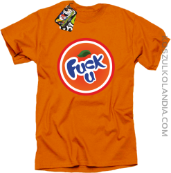 Fuck ala fanta- koszulka męska pomarańcz 