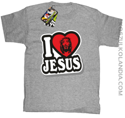 I love Jesus StickStyle - Koszulka Dziecięca - Melanż
