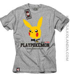 Play Pokemon - Koszulka męska melanż 