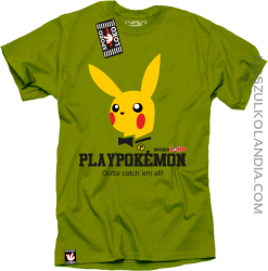 Play Pokemon - Koszulka męska kiwi