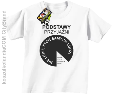 Podstawy przyjaźni - koszulki dziecięce biała 