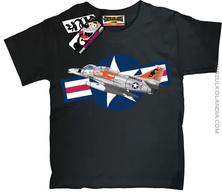 Air Force One Samolot Wojskowy - koszulka dziecięca