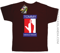 Tommy Middle Finger - Koszulka dziecięca brąz 