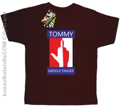 Tommy Middle Finger - Koszulka dziecięca brąz 