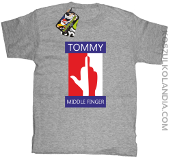 Tommy Middle Finger - Koszulka dziecięca melanż 