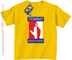 Tommy Middle Finger - Koszulka dziecięca żółta 