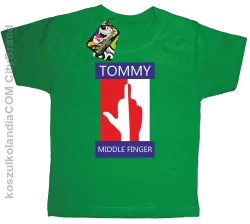 Tommy Middle Finger - Koszulka dziecięca zielona 