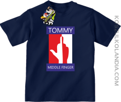 Tommy Middle Finger - Koszulka dziecięca granat
