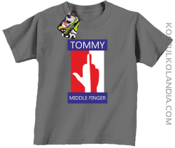 Tommy Middle Finger - Koszulka dziecięca szara 
