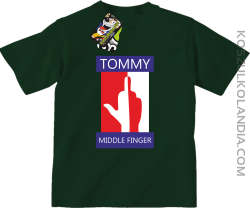 Tommy Middle Finger - Koszulka dziecięca butelkowa 