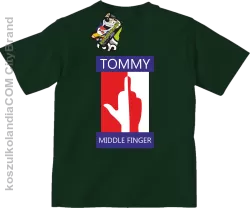 Tommy Middle Finger - Koszulka dziecięca butelkowa 