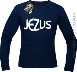 JEZUS Jesus christ symbolic - Longsleeve Męski - Granatowy
