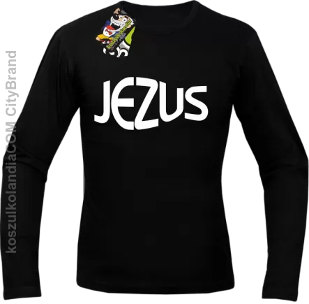 JEZUS Jesus christ symbolic - Longsleeve Męski - Czarny