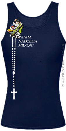 RÓŻANIEC Wiara Nadzieja Miłość - Top damski