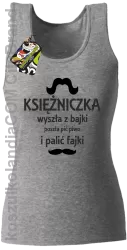 KSIĘŻNICZKA wyszła z bajki poszła pić piwo i palić fajki - Top damski melanż