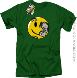 EMOTIKCOP - Koszulka męska zielona 