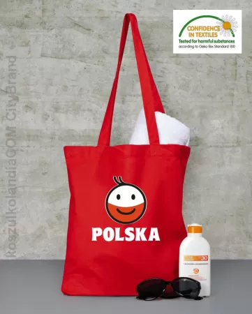 POLSKA emotikon dwukolorowy-Torba EKO