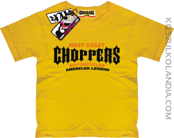 Choppers American legend - koszulka dla dziecka - żółty