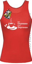 Bez Espresso Mam Depresso - Top damski red