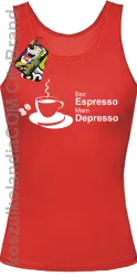 Bez Espresso Mam Depresso - Top damski red