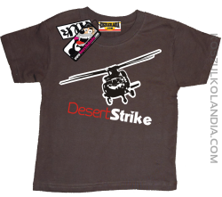 Desert Strike helikopter - super koszulka dla dziecka - brązowy