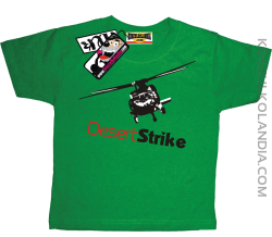 Desert Strike helikopter - super koszulka dla dziecka - zielony