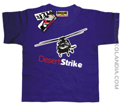 Desert Strike helikopter - super koszulka dla dziecka - fioletowy