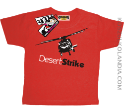 Desert Strike helikopter - super koszulka dla dziecka - czerwony