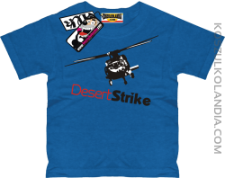 Desert Strike helikopter - super koszulka dla dziecka - niebieski