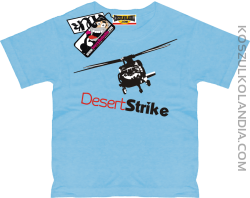 Desert Strike helikopter - super koszulka dla dziecka - błękitny