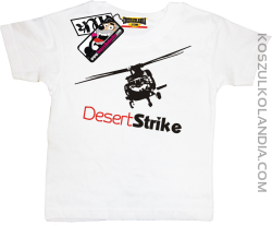 Desert Strike helikopter - super koszulka dla dziecka -  biały