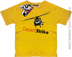 Desert Strike helikopter - super koszulka dla dziecka - żółty