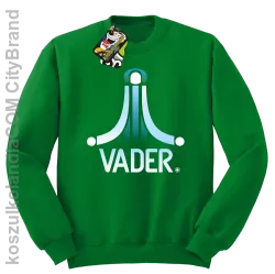 VADER STAR ATARI STYLE - Bluza męska standard bez kaptura zielona 