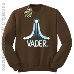 VADER STAR ATARI STYLE - Bluza męska standard bez kaptura brąz 