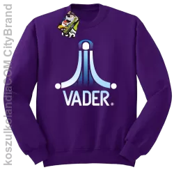 VADER STAR ATARI STYLE - Bluza męska standard bez kaptura fiolet 