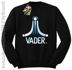 VADER STAR ATARI STYLE - Bluza męska standard bez kaptura czarna 