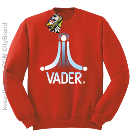 VADER STAR ATARI STYLE - Bluza męska standard bez kaptura czerwona 