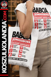 Babcia Firma jednoosobowa - ZESTAW koszulka damska + torba bawełniana