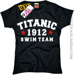 titanic swim team woman girl tshirt koszulka damska