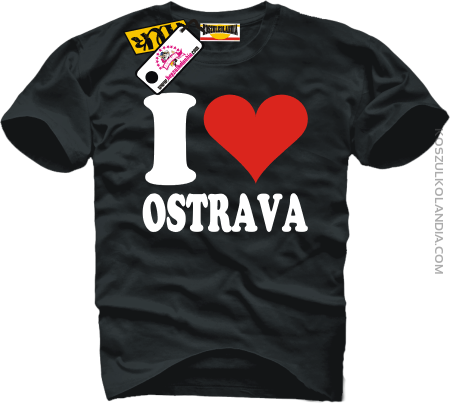 I LOVE OSTRAVA - koszulka męska