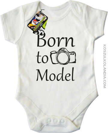 Born to model  - Body dziecięce biały