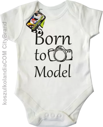 Born to model  - Body dziecięce biały